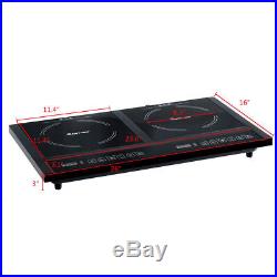 Electric Dual Induction Cooker Cooktop 1800w Countertop Double
