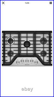 KitchenAid 36 in. Gas Cooktop in Stainless Steel with 5 Burners KitchenAid 36 in. Gas Cooktop in Stainless Steel with 5 Burners