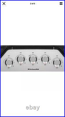 KitchenAid 36 in. Gas Cooktop in Stainless Steel with 5 Burners KitchenAid 36 in. Gas Cooktop in Stainless Steel with 5 Burners