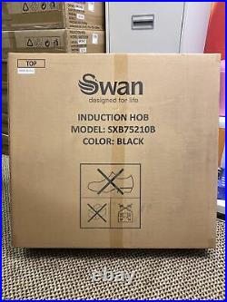 LED Timer Swan Induction Hob with Flex Zone 4-Ring 60cm in Black SXB75210B