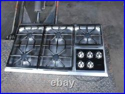 Wolf 5 Burner Gas Cooktop Stainless Steel CT36G/S 36 with downdraft and contro Wolf 5 Burner Gas Cooktop Stainless Steel CT36G/S 36 with downdraft and contro