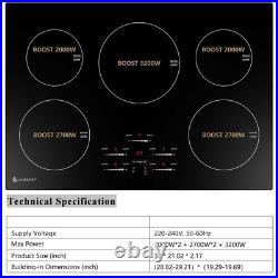 1/2/5 Boost Burner 30/36 Induction Cooktop Built In Electric Stove Top Touch 1/2/5 Boost Burner 30/36 Induction Cooktop Built In Electric Stove Top Touch
