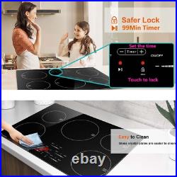 1/2/5 Boost Burner 30/36 Induction Cooktop Built In Electric Stove Top Touch 1/2/5 Boost Burner 30/36 Induction Cooktop Built In Electric Stove Top Touch