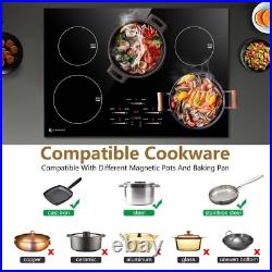 1/2/5 Boost Burner 30/36 Induction Cooktop Built In Electric Stove Top Touch 1/2/5 Boost Burner 30/36 Induction Cooktop Built In Electric Stove Top Touch