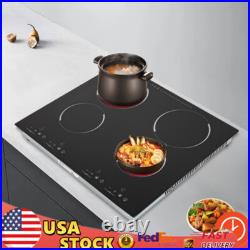 110V Cooktop 4 Burners Electric Hob Cook Top Stove Ceramic Cooktop