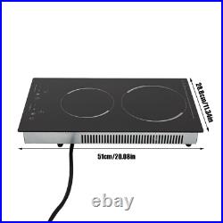 110V Electric Stove Ceramic Cooktop Sensor Touch Control 2 Burners with Plug 110V Electric Stove Ceramic Cooktop Sensor Touch Control 2 Burners with Plug