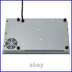 110V Electric Stove Ceramic Cooktop Sensor Touch Control 2 Burners with Plug