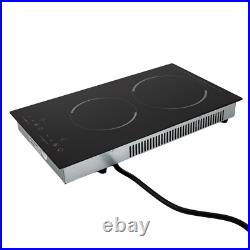 110V Electric Stove Ceramic Cooktop Sensor Touch Control 2 Burners with Plug 110V Electric Stove Ceramic Cooktop Sensor Touch Control 2 Burners with Plug