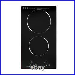 110V Electric Stove Ceramic Cooktop Sensor Touch Control 2 Burners with Plug 110V Electric Stove Ceramic Cooktop Sensor Touch Control 2 Burners with Plug