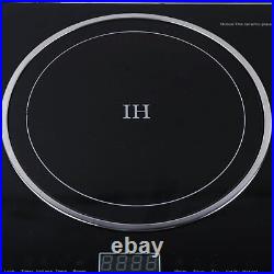 110V Induction Cooktop 2 Burners Electric Hob Cook Top Stove Ceramic Cooktop USA