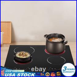 110V Induction Cooktop 4 Burners Electric Hob Cook Top Stove Ceramic Cooktop