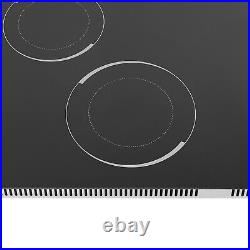 110V NEW Black Electric Cooktop Electric Stovetop 5 Burners Electric Cooktop US