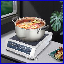 110V Stainless Steel Portable Induction Cooktop Electric Countertop Cooker Timed