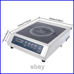 110V Stainless Steel Portable Induction Cooktop Electric Countertop Cooker Timed