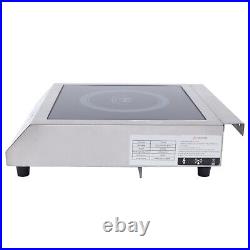 110V Stainless Steel Portable Induction Cooktop Electric Countertop Cooker Timed