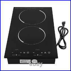 110V Touch Induction Cooktop 2 Burner Induction Cooker Electric Stove Top 4000W