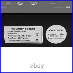 110V Touch Induction Cooktop 2 Burner Induction Cooker Electric Stove Top 4000W