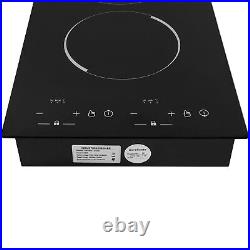 110V Touch Induction Cooktop 2 Burner Induction Cooker Electric Stove Top 4000W