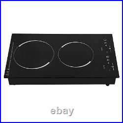 110V Touch Induction Cooktop 2 Burner Induction Cooker Electric Stove Top 4000W