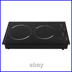 110V Touch Induction Cooktop 2 Burner Induction Cooker Electric Stove Top 4000W