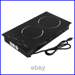 110V Touch Induction Cooktop 2 Burner Induction Cooker Electric Stove Top 4000W