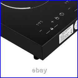 110V Touch Induction Cooktop 2 Burner Induction Cooker Electric Stove Top 4000W