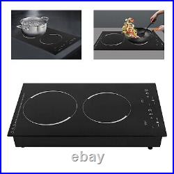 110V Touch Induction Cooktop 2 Burner Induction Cooker Electric Stove Top 4000W