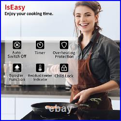 12 Built-in IsEasy Induction Cooker, Digital Touch 2 Burners Electric Cooktop