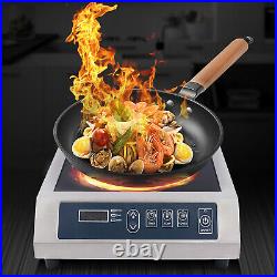 12 Portable Commercial Induction Cooktop 1800W Countertop Burner 13 Temp Levels