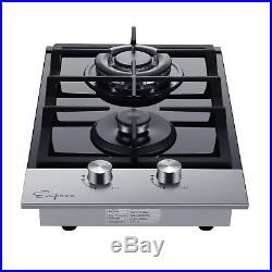12 Tempered Glass Gas Stovetop Cooktop