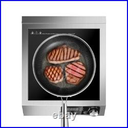 12in 1800W Commercial Induction Cooktop Powerful Electric Induction Burner 120V