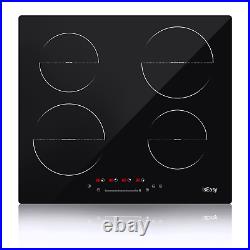 12in/23in Built-In Electric Induction Cooktop 2/4 Burner Touch Control, Timer USA