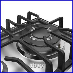 12in. Gas Cooktop in Stainless Steel 2 Sealed Burners Gas Stove 4000 BTUs Burner