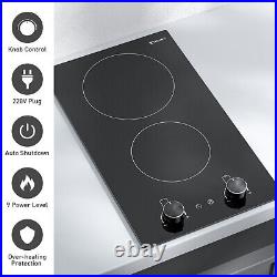 12inch Electric Radiant Cooktop Built-in 2 Burner 120V 1800W Electric Stove Top 12inch Electric Radiant Cooktop Built-in 2 Burner 120V 1800W Electric Stove Top