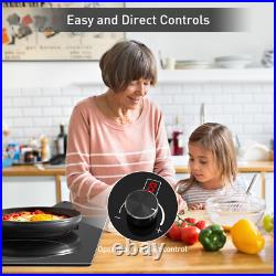 12inch Electric Radiant Cooktop Built-in 2 Burner 120V 1800W Electric Stove Top 12inch Electric Radiant Cooktop Built-in 2 Burner 120V 1800W Electric Stove Top