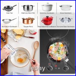 12inch Electric Radiant Cooktop Built-in 2 Burner 120V 1800W Electric Stove Top 12inch Electric Radiant Cooktop Built-in 2 Burner 120V 1800W Electric Stove Top