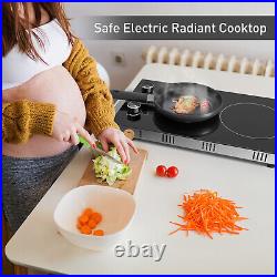 12inch Electric Radiant Cooktop Built-in 2 Burner 120V 1800W Electric Stove Top 12inch Electric Radiant Cooktop Built-in 2 Burner 120V 1800W Electric Stove Top