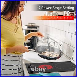 12inch Electric Radiant Cooktop Built-in 2 Burner 120V 1800W Electric Stove Top 12inch Electric Radiant Cooktop Built-in 2 Burner 120V 1800W Electric Stove Top