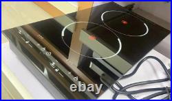 12inch Electric Radiant Cooktop Built-in 2 Burner 220V 3000W Electric Stove Top