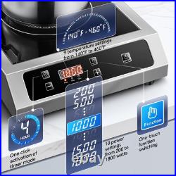 14 inch Commercial Electric Induction Cooktop Burner Induction Cooker 1800W