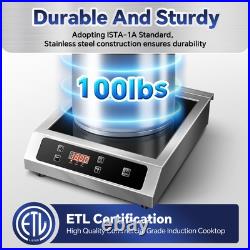 14 inch Commercial Electric Induction Cooktop Burner Induction Cooker 1800W
