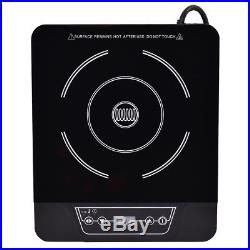 1800W Electric Induction Cooktop Cooker Countertop Burner Digital Portable Black