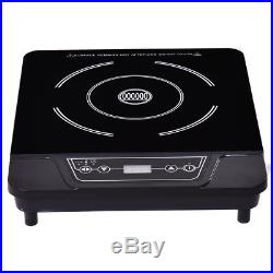 1800W Electric Induction Cooktop Cooker Countertop Burner Digital Portable Black