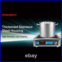 1800W Induction Cooktop Commercial Electric Stove Burner Hot Plate 18h Timer