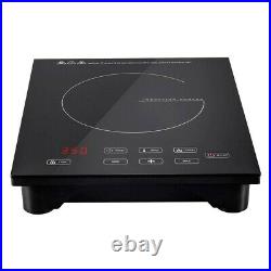 1800W Portable Induction Cooktop Magnetic Electric Adjustable Timer Auto Off