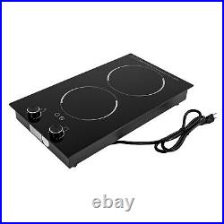 2-Burner Electric Induction Cooktop Stove Top Touch Control Child Lock 110V HOT