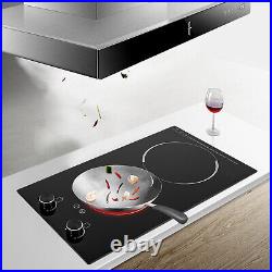 2-Burner Electric Induction Cooktop Stove Top Touch Control Child Lock 110V HOT