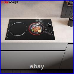 2-Burner Electric Induction Cooktop Stove Top Touch Control Child Lock 110V New