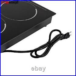 2-Burner Electric Induction Cooktop Stove Top Touch Control Child Lock 110V New