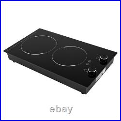 2-Burner Electric Induction Cooktop Stove Top Touch Control Child Lock 110V New 2-Burner Electric Induction Cooktop Stove Top Touch Control Child Lock 110V New